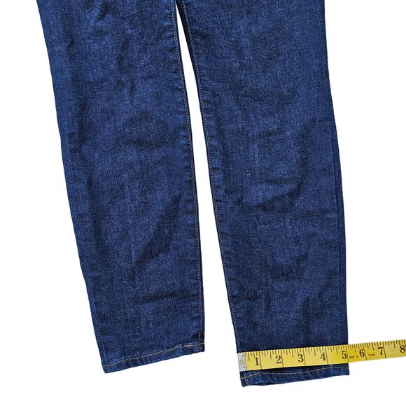 Dark Wash Skinny Jeans J. CREW 9" Toothpick Size 27 Hi Rise Crop Stretch Denim - Picture 3 of 9